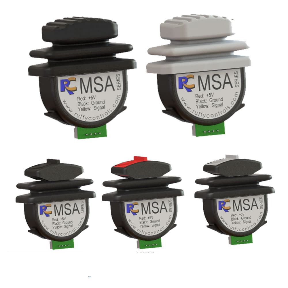 Ruffy MSA Micro, Single Axis Hall Effect Thumb Controller Range