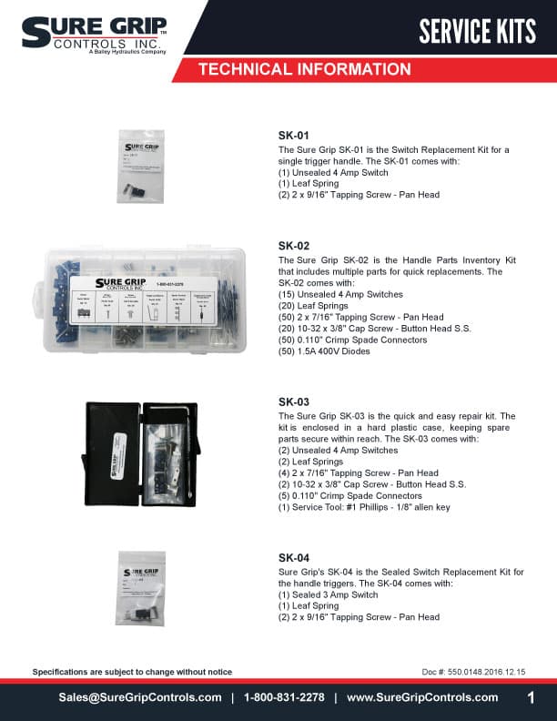 Sure Grip Service Kits