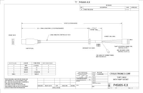 CTI OEM Industrial Mouse Pointer - F80X0 Series