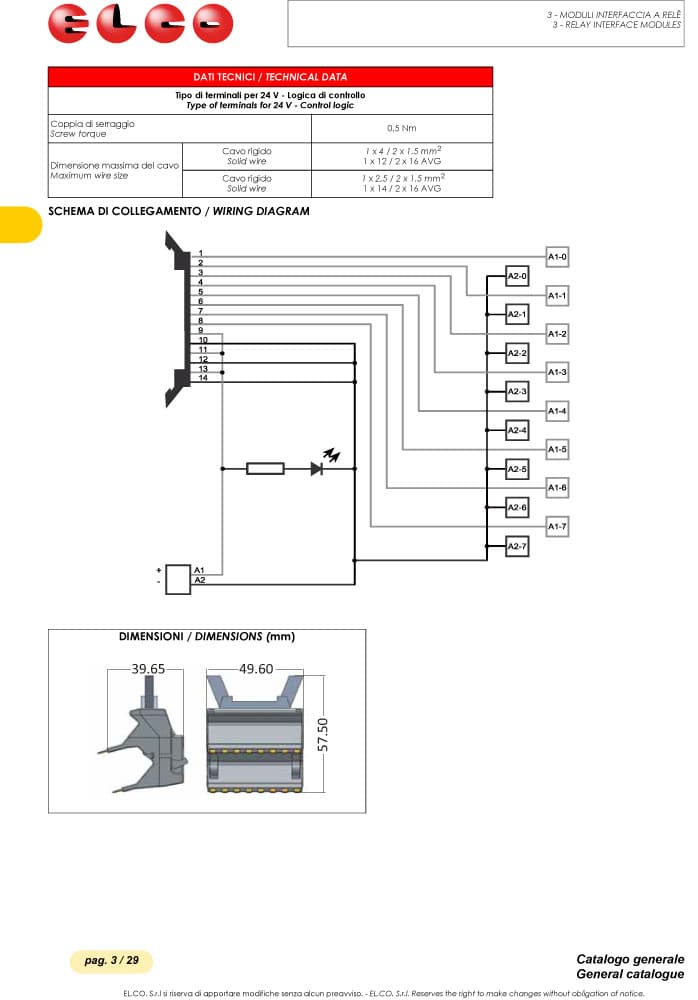 Elco Combs for Electromechanical Relays