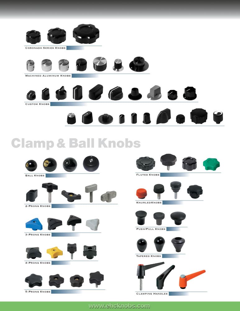 EHC Knobs - Control Knobs - 4 Prong Knob Series