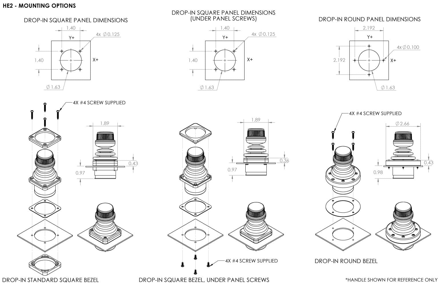 Ruffy HE2 Fingertip Hall Effect Joystick 2 Axis Range