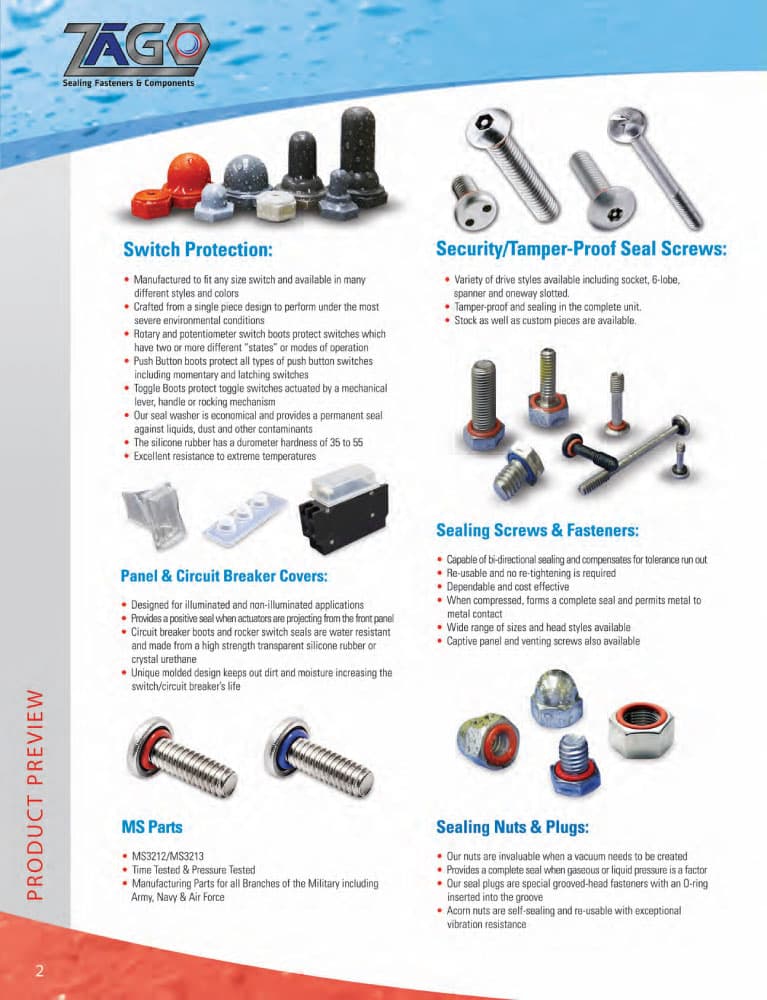 ZaGO Special Seal Screws