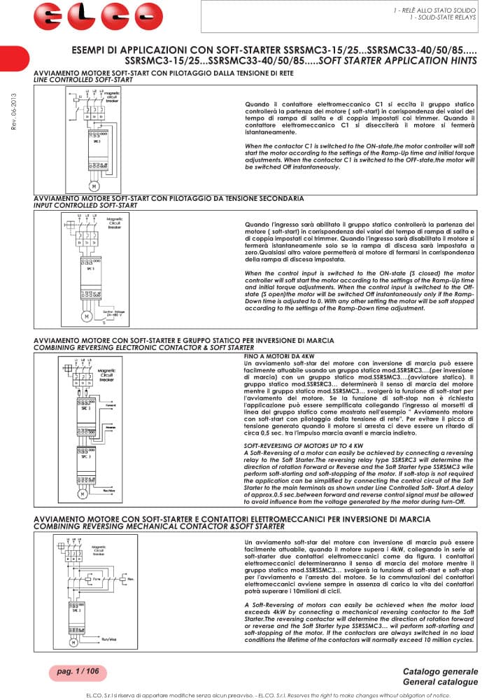 Elco AC Semiconductor - SSRSMC3 Series (Soft Starter)