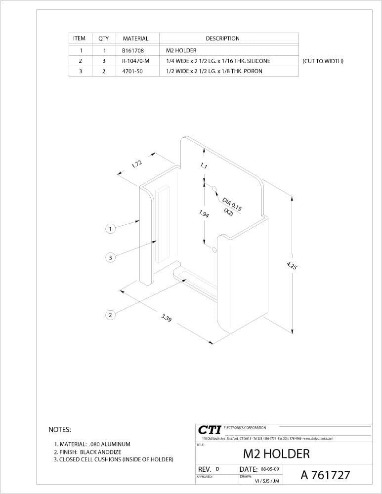 CTI Plug-n-Play Medical Mouse Pointer - M20U6-N2W Series