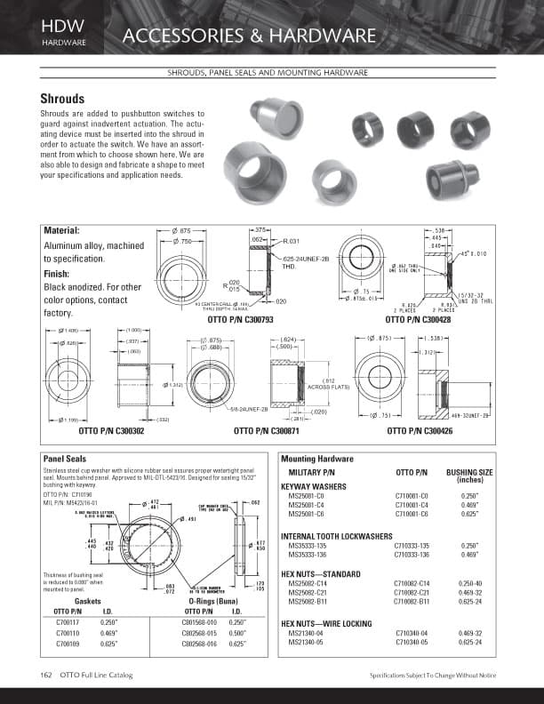 OTTO R2 Sealed, Rotary Switch Range with Illumination Options