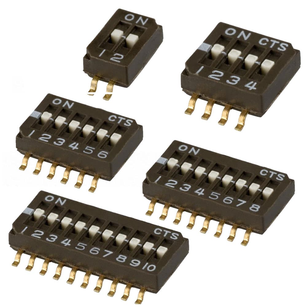 CTS Half Pitch Dip Switch 218 Series